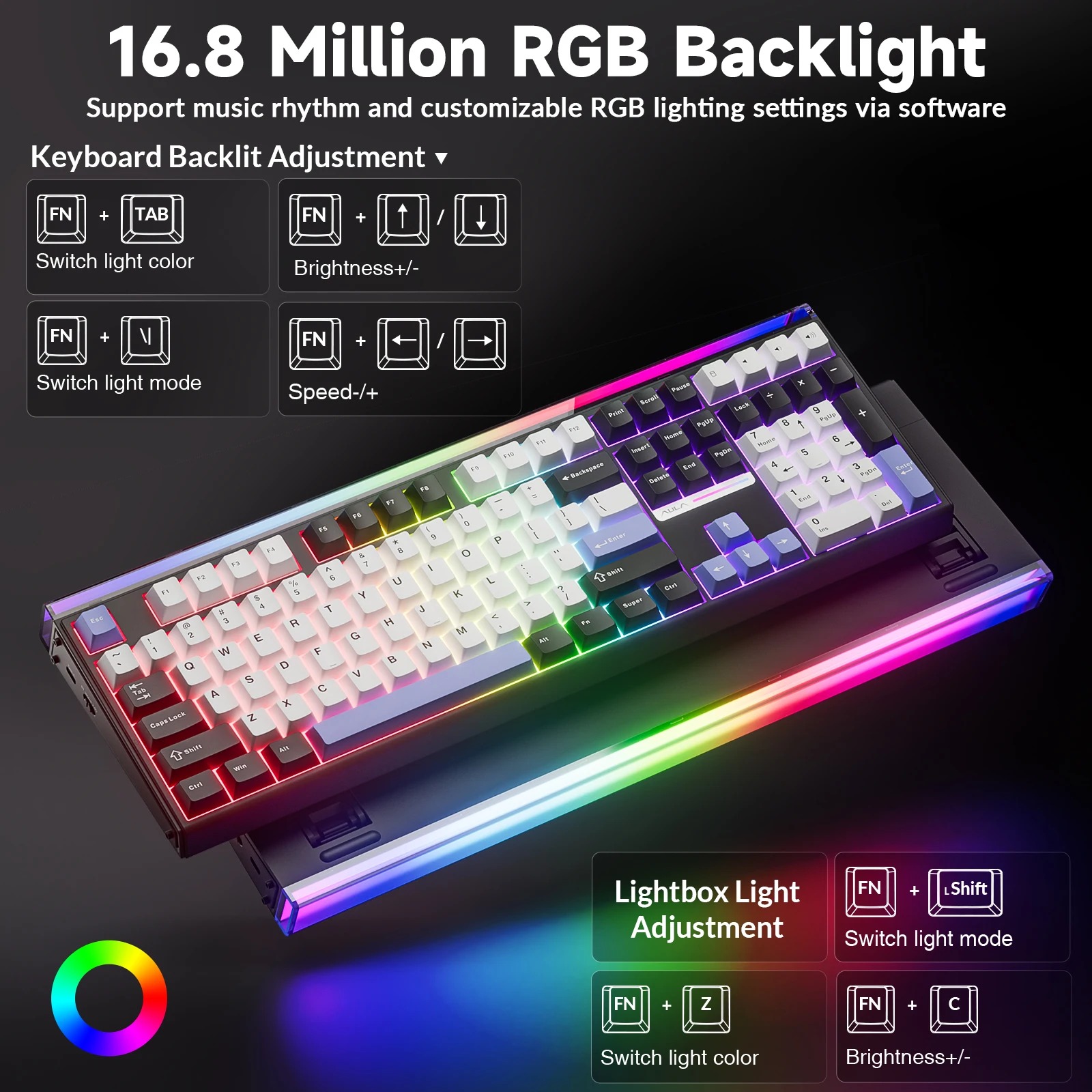 Механическая клавиатура AULA H – обзор и цена Gaming Keyboard Hot Swappable