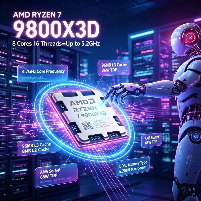 AMD Ryzen 7 9800X3D — процессо – обзор и цена Amd Cpu Ryzen 7
